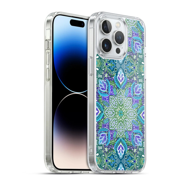Micklyn Le Feuvre Mandala Peacock Summer Soft Gel Case for Apple iPhone 14 Pro Max & MagSafe