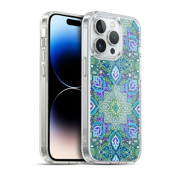 Micklyn Le Feuvre Mandala Peacock Summer Soft Gel Case for Apple iPhone 14 Pro & MagSafe