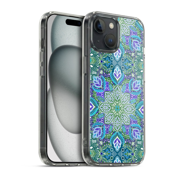 Micklyn Le Feuvre Mandala Peacock Summer Soft Gel Case for Apple iPhone 15 & MagSafe