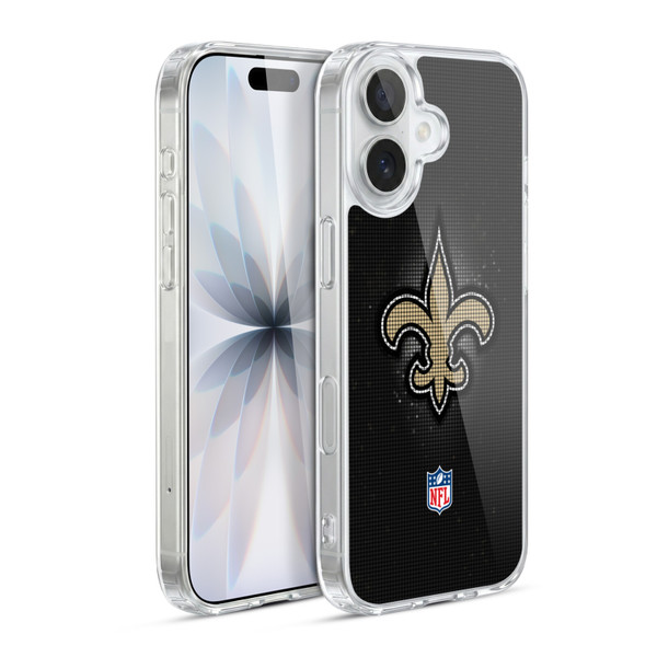NFL New Orleans Saints Artwork LED Soft Gel Case for Apple iPhone 17