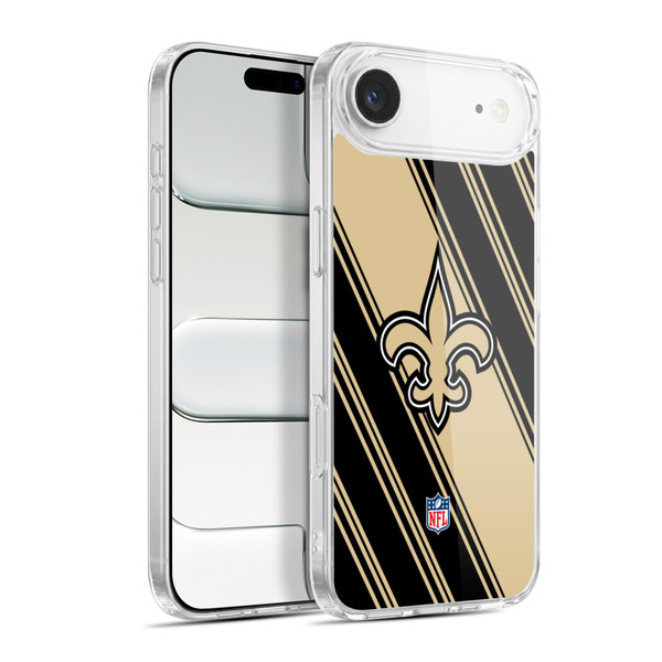 NFL New Orleans Saints Artwork Stripes Soft Gel Case for Apple iPhone 17 Air