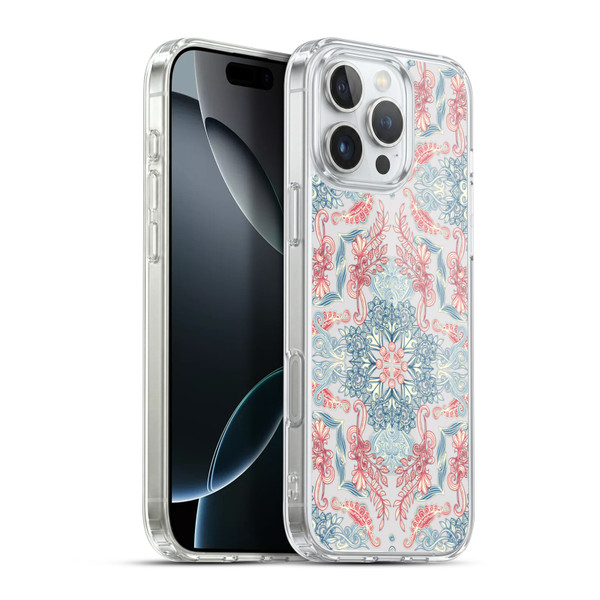 Micklyn Le Feuvre Mandala Fancy Soft Blue Soft Gel Case for Apple iPhone 16 Pro Max & MagSafe