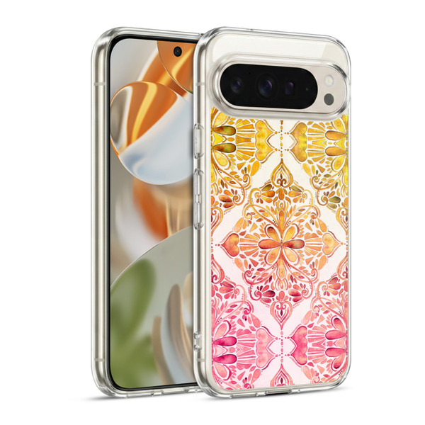 Micklyn Le Feuvre Mandala Sunset Art Nouveau Soft Gel Case for Google Pixel 9 / Pixel 9 Pro