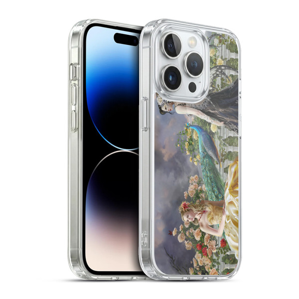 Nene Thomas Gothic Pretty Women With Peacock Soft Gel Case for Apple iPhone 13 Pro & MagSafe