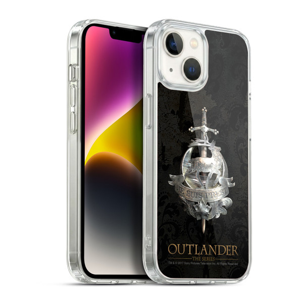 Outlander Seals And Icons Fraser Brooch Soft Gel Case for Apple iPhone 14