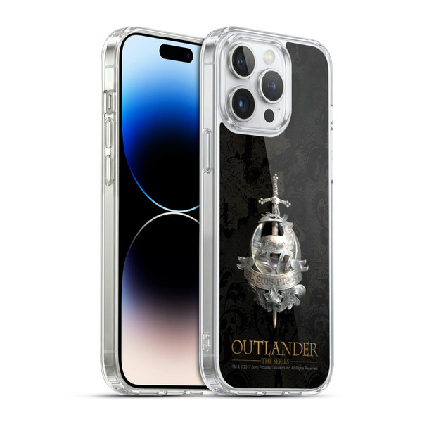 Outlander Seals And Icons Fraser Brooch Soft Gel Case for Apple iPhone 14 Pro Max & MagSafe