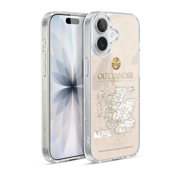 Outlander Seals And Icons Map Soft Gel Case for Apple iPhone 17