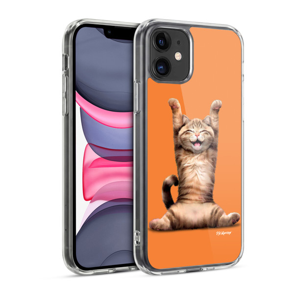 P.D. Moreno Furry Fun Artwork Happy Cat Soft Gel Case for Apple iPhone 11