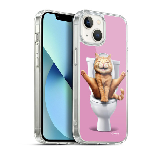 P.D. Moreno Furry Fun Artwork Cat Soft Gel Case for Apple iPhone 13