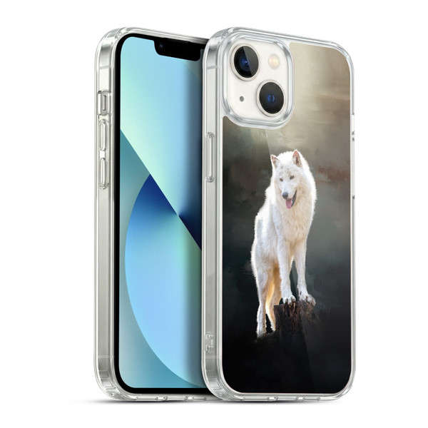 Simone Gatterwe Animals 2 Arctic Wolf Soft Gel Case for Apple iPhone 13