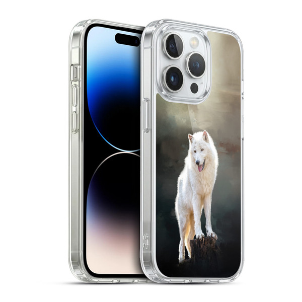 Simone Gatterwe Animals 2 Arctic Wolf Soft Gel Case for Apple iPhone 13 Pro & MagSafe