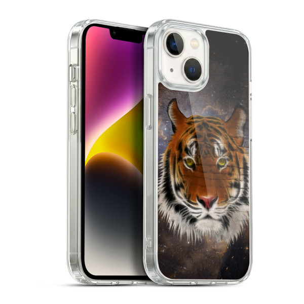 Simone Gatterwe Animals 2 Abstract Tiger Soft Gel Case for Apple iPhone 14