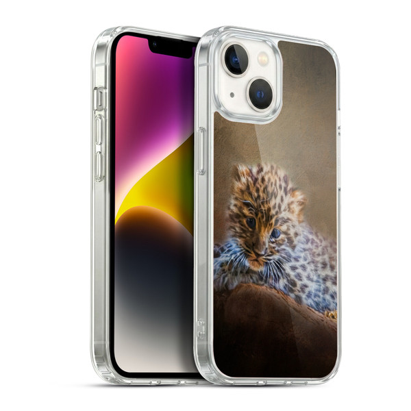 Simone Gatterwe Animals 2 Leopard Cub Soft Gel Case for Apple iPhone 14