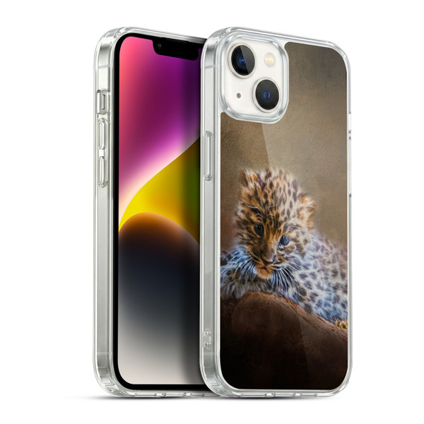 Simone Gatterwe Animals 2 Leopard Cub Soft Gel Case for Apple iPhone 14 Plus & MagSafe