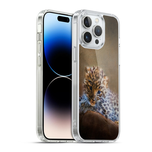 Simone Gatterwe Animals 2 Leopard Cub Soft Gel Case for Apple iPhone 14 Pro Max & MagSafe