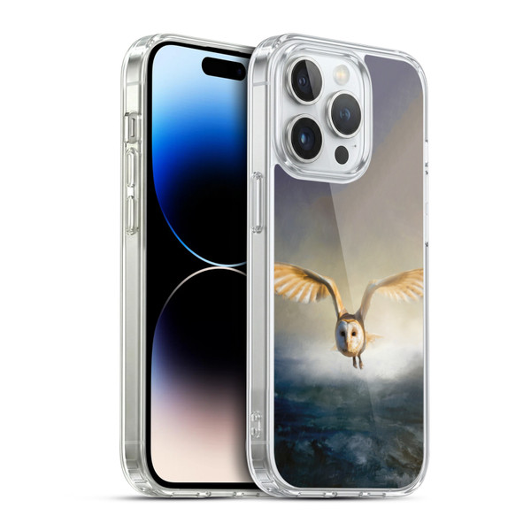 Simone Gatterwe Animals 2 Barn Owl Soft Gel Case for Apple iPhone 14 Pro & MagSafe