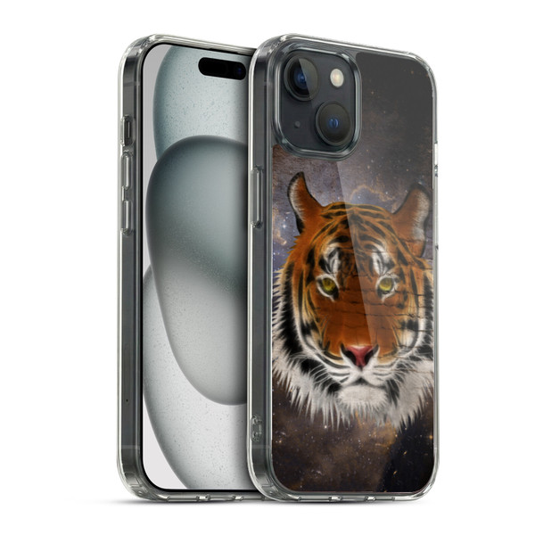 Simone Gatterwe Animals 2 Abstract Tiger Soft Gel Case for Apple iPhone 15 & MagSafe
