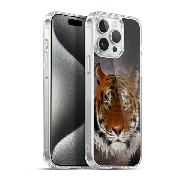 Simone Gatterwe Animals 2 Abstract Tiger Soft Gel Case for Apple iPhone 15 Pro Max & MagSafe