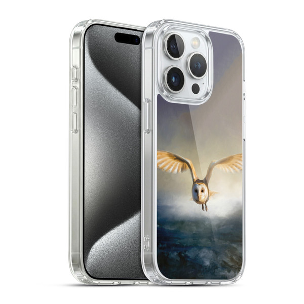 Simone Gatterwe Animals 2 Barn Owl Soft Gel Case for Apple iPhone 15 Pro & MagSafe