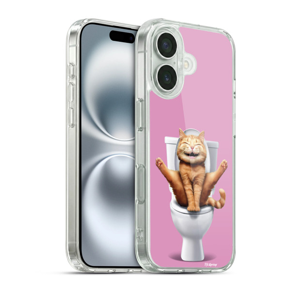 P.D. Moreno Furry Fun Artwork Cat Soft Gel Case for Apple iPhone 16 & MagSafe