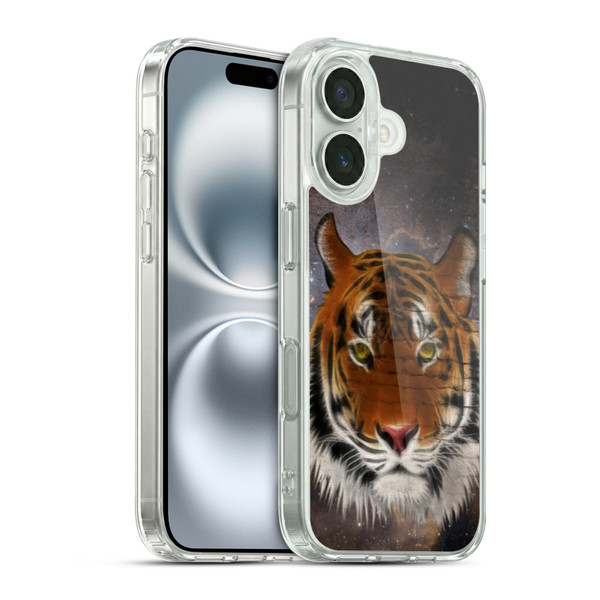 Simone Gatterwe Animals 2 Abstract Tiger Soft Gel Case for Apple iPhone 16 & MagSafe