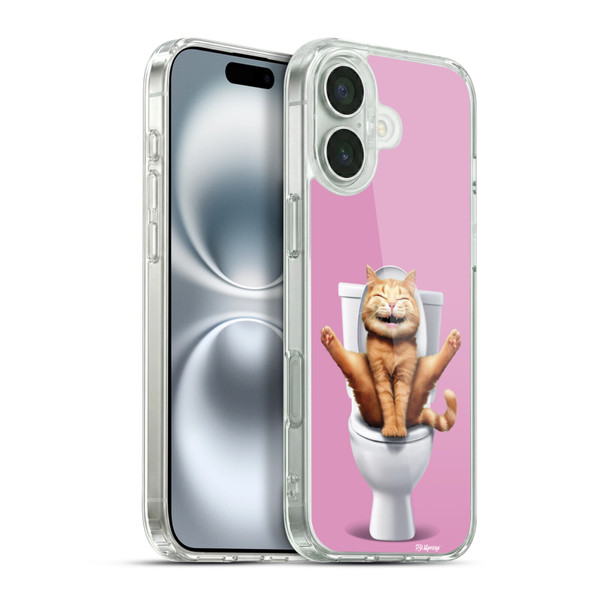 P.D. Moreno Furry Fun Artwork Cat Soft Gel Case for Apple iPhone 16 Plus & MagSafe