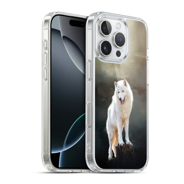 Simone Gatterwe Animals 2 Arctic Wolf Soft Gel Case for Apple iPhone 16 Pro & MagSafe