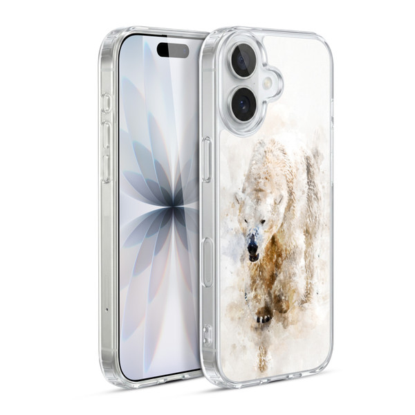 Simone Gatterwe Animals 2 Abstract Polar Bear Soft Gel Case for Apple iPhone 17
