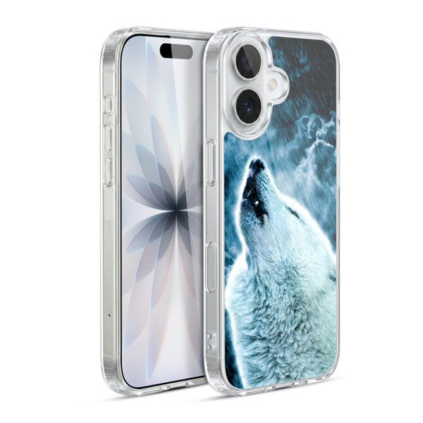 Simone Gatterwe Animals 2 Howling Wolf Soft Gel Case for Apple iPhone 17