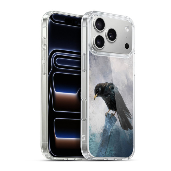 Simone Gatterwe Animals 2 Black Crow Soft Gel Case for Apple iPhone 17 Pro Max