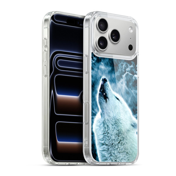 Simone Gatterwe Animals 2 Howling Wolf Soft Gel Case for Apple iPhone 17 Pro Max