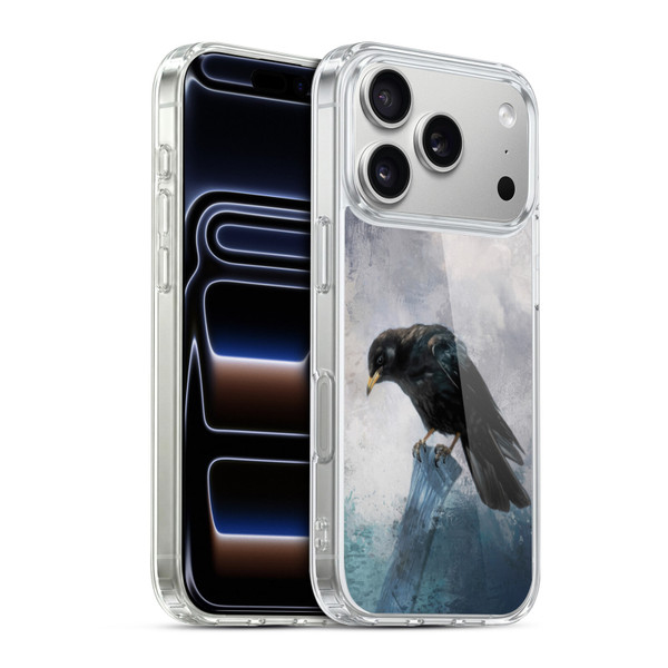 Simone Gatterwe Animals 2 Black Crow Soft Gel Case for Apple iPhone 17 Pro