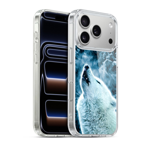 Simone Gatterwe Animals 2 Howling Wolf Soft Gel Case for Apple iPhone 17 Pro