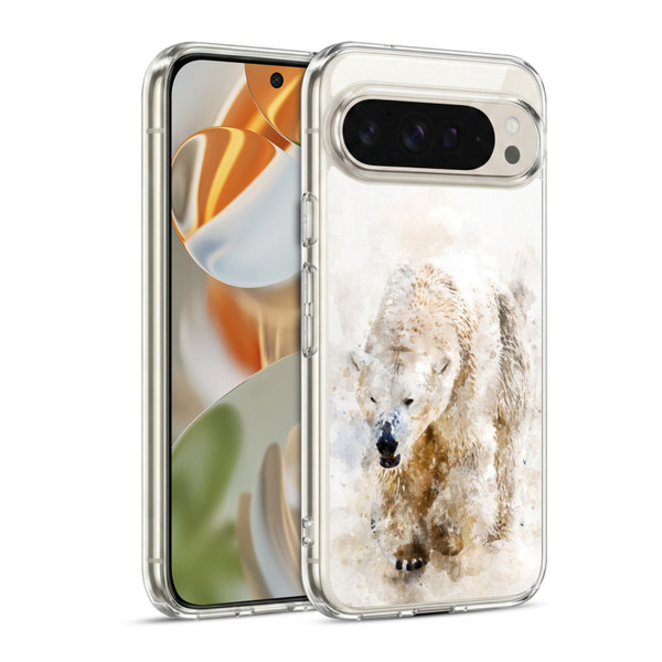 Simone Gatterwe Animals 2 Abstract Polar Bear Soft Gel Case for Google Pixel 9 / Pixel 9 Pro