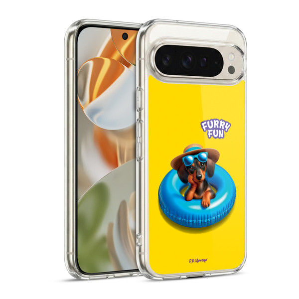 P.D. Moreno Furry Fun Artwork Dachshund Soft Gel Case for Google Pixel 9 / Pixel 9 Pro