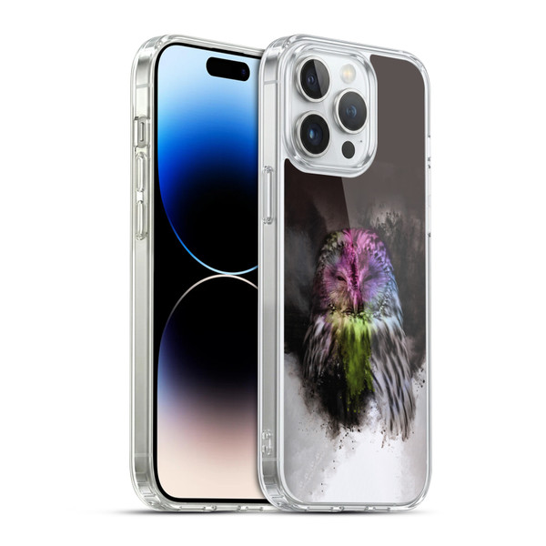 Simone Gatterwe Vintage And Steampunk Mr. Owl Soft Gel Case for Apple iPhone 14 Pro Max & MagSafe