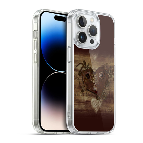 Simone Gatterwe Vintage And Steampunk Love Soft Gel Case for Apple iPhone 14 Pro & MagSafe