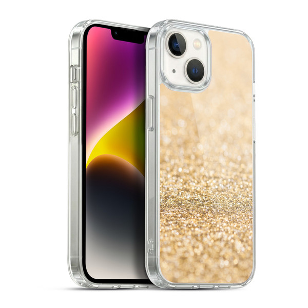 PLdesign Glitter Sparkles Champagne Gold Soft Gel Case for Apple iPhone 14