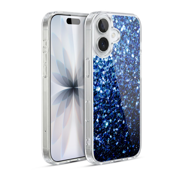 PLdesign Glitter Sparkles Dark Blue Soft Gel Case for Apple iPhone 17
