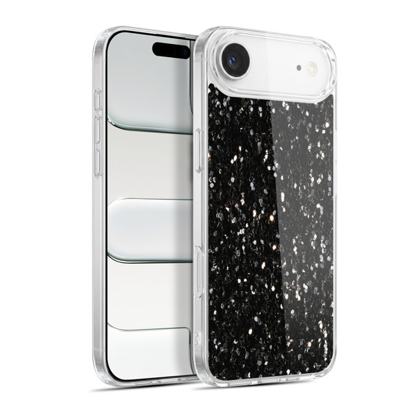 PLdesign Glitter Sparkles Black And White Soft Gel Case for Apple iPhone 17 Air