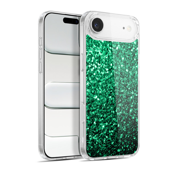 PLdesign Glitter Sparkles Emerald Green Soft Gel Case for Apple iPhone 17 Air