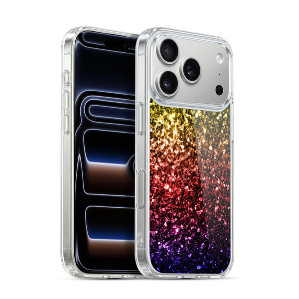 PLdesign Glitter Sparkles Rainbow Soft Gel Case for Apple iPhone 17 Pro