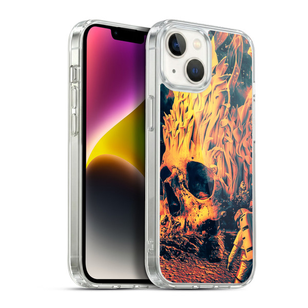 Riza Peker Skulls 9 Space Skull Soft Gel Case for Apple iPhone 14