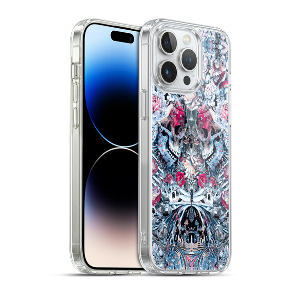 Riza Peker Skulls 9 Twin Skull Soft Gel Case for Apple iPhone 14 Pro Max & MagSafe