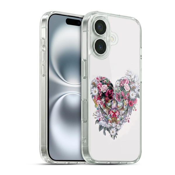 Riza Peker Skulls 9 Love Forever Soft Gel Case for Apple iPhone 16 & MagSafe