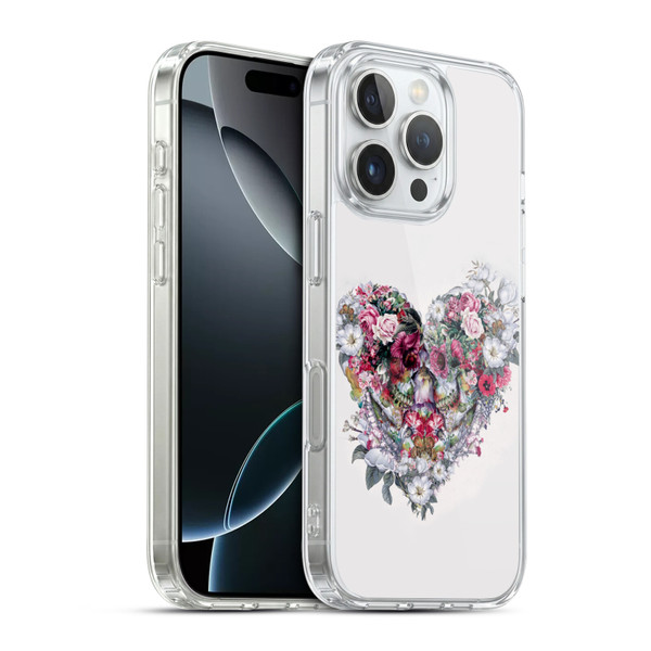 Riza Peker Skulls 9 Love Forever Soft Gel Case for Apple iPhone 16 Pro & MagSafe