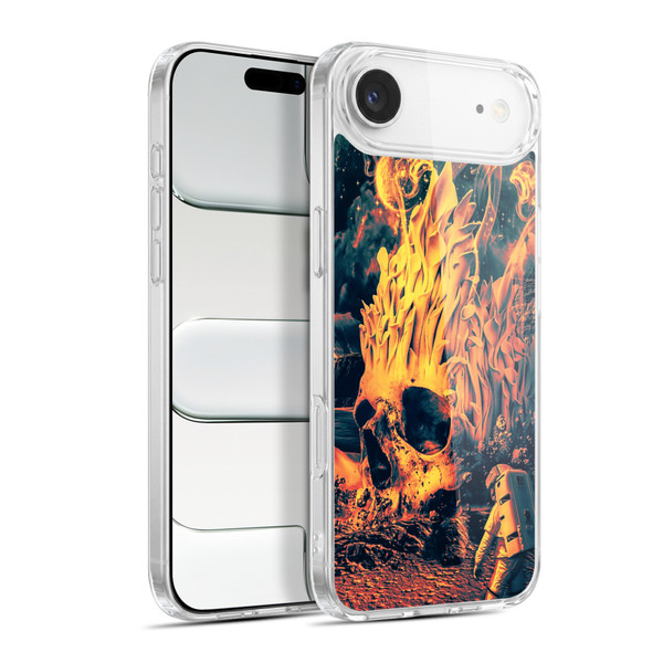 Riza Peker Skulls 9 Space Skull Soft Gel Case for Apple iPhone 17 Air