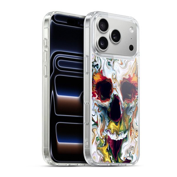 Riza Peker Skulls 9 Skull Abstract Soft Gel Case for Apple iPhone 17 Pro Max