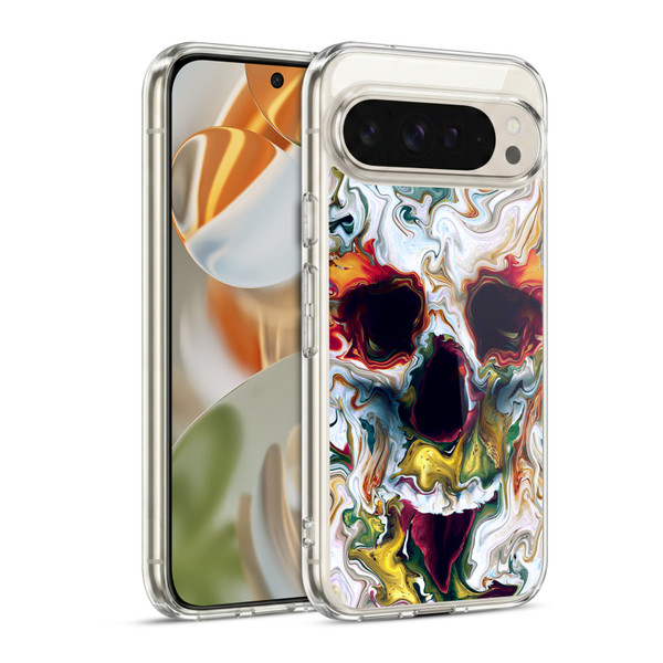 Riza Peker Skulls 9 Skull Abstract Soft Gel Case for Google Pixel 9 / Pixel 9 Pro