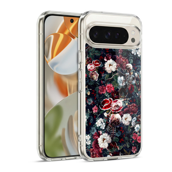 Riza Peker Skulls 9 Skeletal Bloom Soft Gel Case for Google Pixel 9 / Pixel 9 Pro